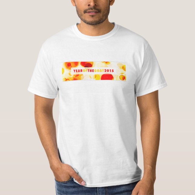 Camiseta ano da cabra 2015 (bokeh) (Frente)