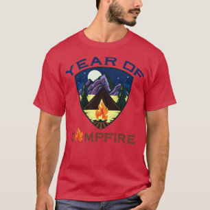 Camiseta Ano da Campanha de Incêndios de Bons-Fotos em Camp