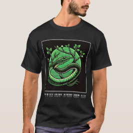 Camiseta Ano da Cobra: Símbolo chinês 2025 (verde)