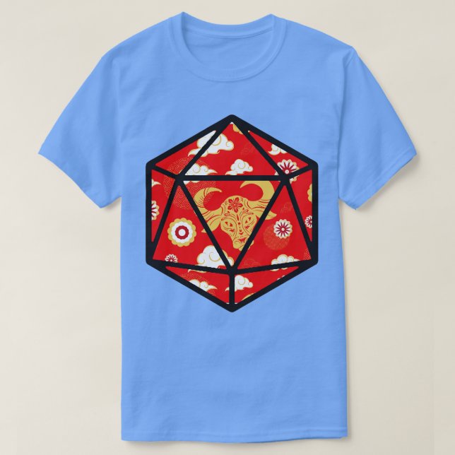 Camiseta Ano da Ox D20 (Frente do Design)