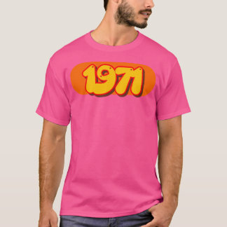 Camiseta Ano Da Pop De Arte Retro 1971 No Estilo 70S
