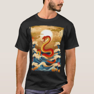 Camiseta Ano da Serpente 2025 Zodíaco Chinês Ano Novo Lunar