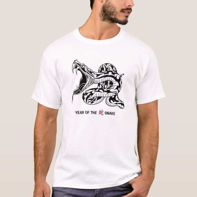 Camiseta Ano da Serpente (Preta) (Frente)