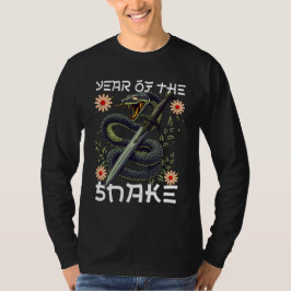Camiseta Ano da Serpente Zodíaco Ano Novo Chinês