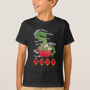Camiseta Ano de Caractere Chinês do Cobra 2025