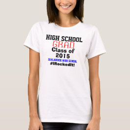 Camiseta Ano de Conclusão do Ensino Médio Nome da Escola