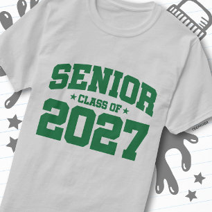 Camiseta Ano de Graduação Escola Verde Turma de 2027