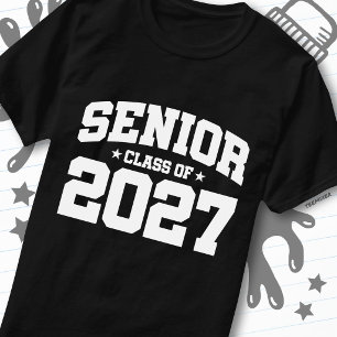 Camiseta Ano de Graduação Orgulho Escolar Turma de 2027