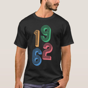 Camiseta Ano de nascimento - 1962 - 60º aniversário Prese