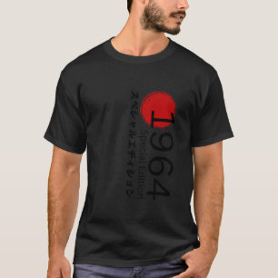 Camiseta Ano De Nascimento 1964 Design Vintage Nascer De Na