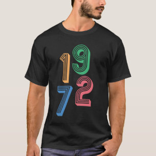Camiseta Ano de nascimento - 1972 - 50º Aniversário
