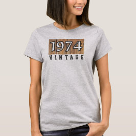 Camiseta Ano de Nascimento 1974