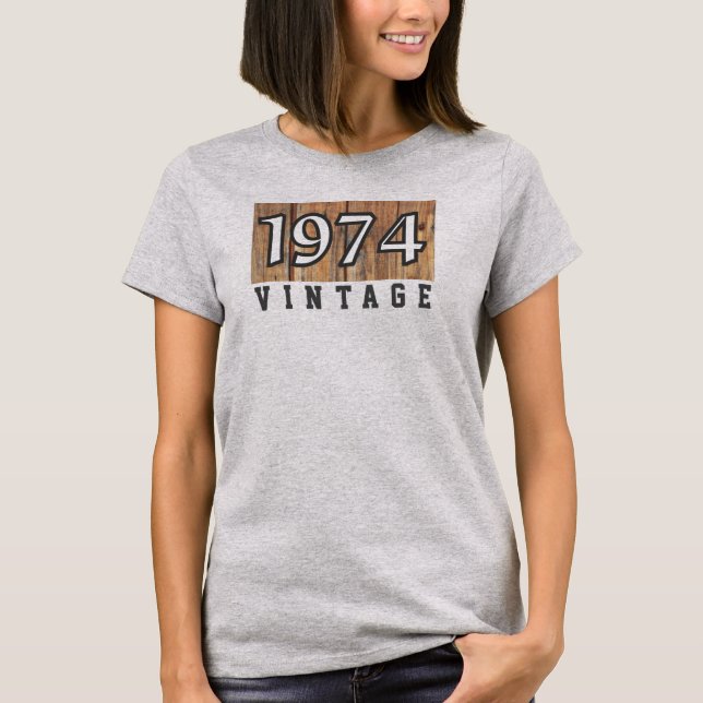 Camiseta Ano de Nascimento 1974 (Frente)