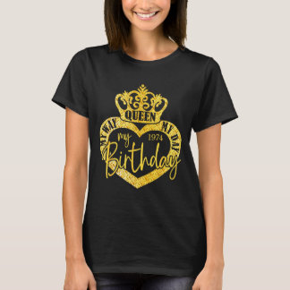 Camiseta Ano De Nascimento 1974 Aniversário Vintage 1974 Na