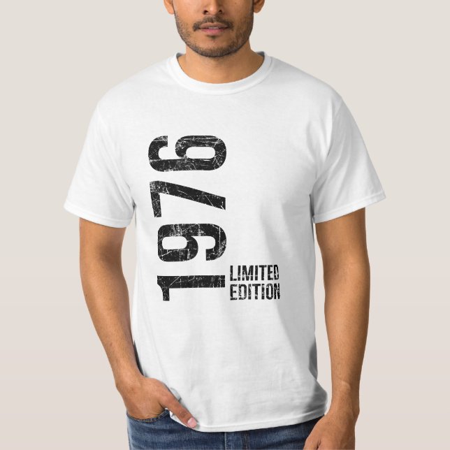 Camiseta Ano de Nascimento Retro 1976 Estilo Atemporal dos  (Frente)