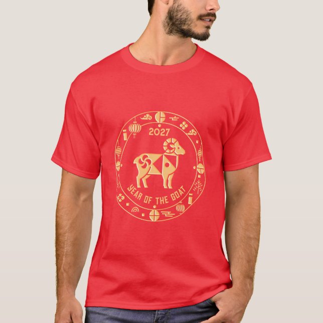 Camiseta Ano de Ouro da Cabra 2027 (Frente)