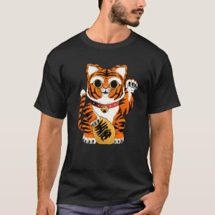 Camiseta Ano Do Animal Tigre Sortudo Bengal Gato Selvagem
