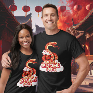 Camiseta Ano do Ano Novo da China Cobra 2025