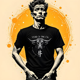 Camiseta "Ano do Boi" do Zodíaco Chinês