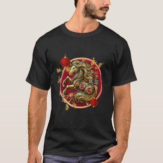 Camiseta Ano do Cavalo 2026 Ano Novo Lunar Ano Novo Chinês