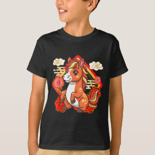 Camiseta Ano do Cavalo 2026 Novo Zodíaco Lunar Chinês