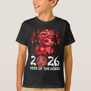 Camiseta Ano Do Cavalo 2026, Zodi Lunar Chinês, Ano Novo