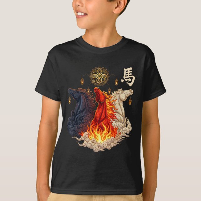 Camiseta Ano do Cavalo Chinês (Frente)