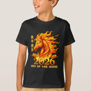 Camiseta Ano do Cavalo Lunar Chinês