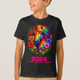 Camiseta Ano do Cavalo Lunar Chinês 2