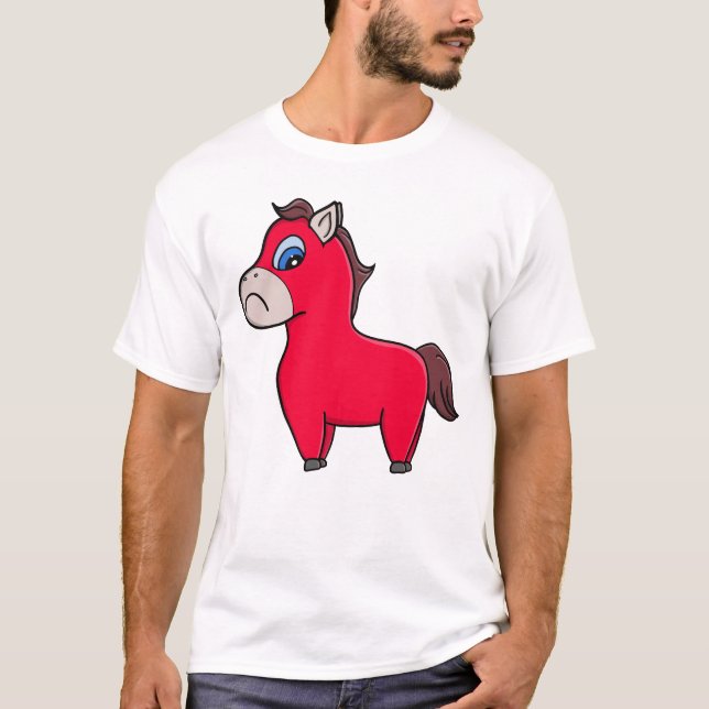 Camiseta Ano do cavalo triste (Frente)
