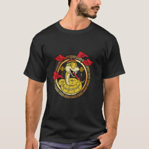 Camiseta Ano Do Chinês Zodíaco Chinês Engraçado De Cobra