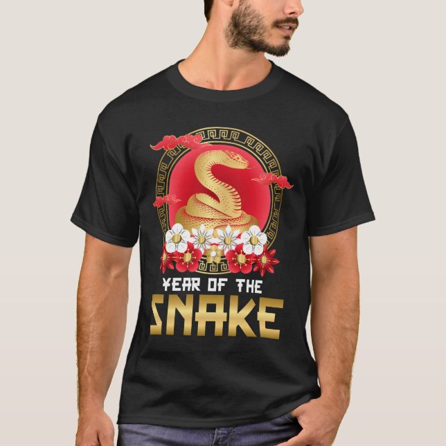Camiseta Ano Do Cobra 2025 | Zodíaco chinês 2025 (Frente)