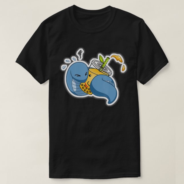 Camiseta Ano do Cobra Disparo Boba Tea Chines (Frente do Design)