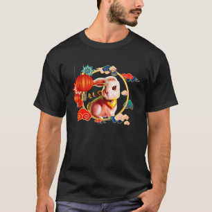 Camiseta Ano Do Coelho 2023 Feliz Ano Lunar Da China