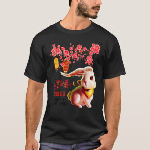 Camiseta Ano Do Coelho 2023 Feliz Ano Lunar Da China