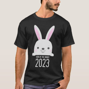 Camiseta Ano Do Coelho 2023 Zodiac Lunar Chinês Novo Y