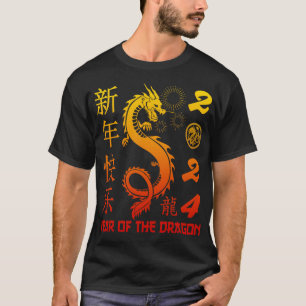 Camiseta Ano Do Dragão 2024 Ano Novo Chinês Zodiac 20