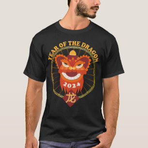 Camiseta Ano do Dragão 2024 Zodiac Lunar Chinês Novo Y