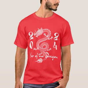 Camiseta Ano do Dragão Branco