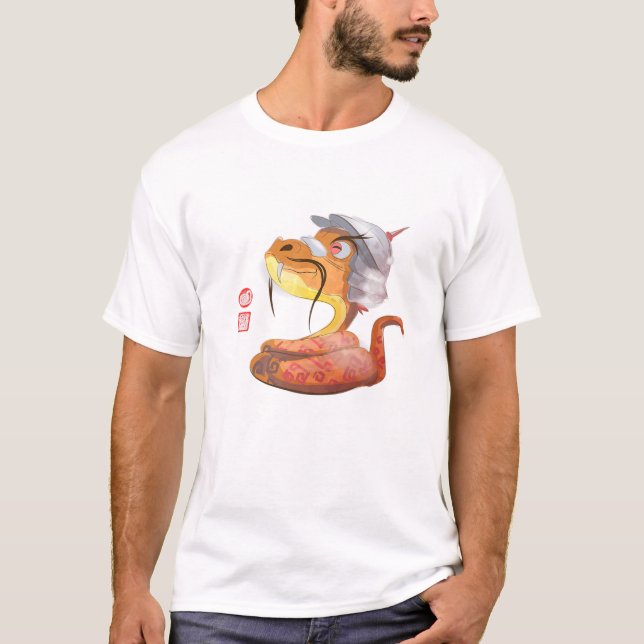 Camiseta Ano Do Horoscópio Animal Zodiac Chinês Cobra (Frente)