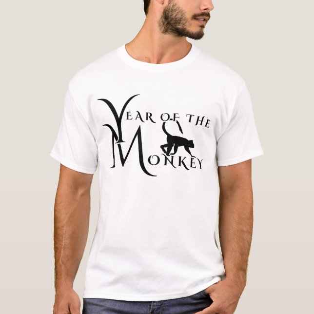 Camiseta Ano do macaco (Frente)