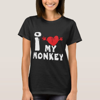 Camiseta Ano do Macaco "Eu Amo Meu Macaco"