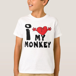 Camiseta Ano do Macaco "Eu Amo Meu Macaco"