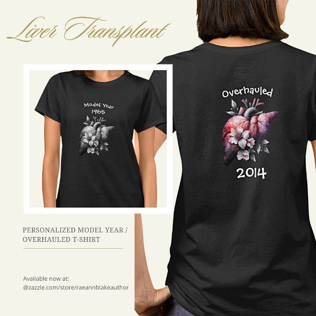 Camiseta Ano do Modelo/Transplante de Fígado Refor (Criador carregado)