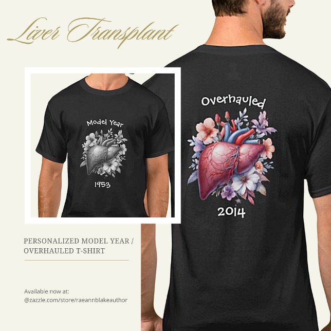 Camiseta Ano do Modelo/Transplante de Fígado Refor (Criador carregado)