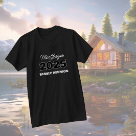 Camiseta Ano do Nome da Reunião Familiar