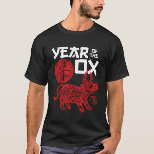 Camiseta Ano Do Ox 2021 Chinês Zodíaco Chinês Novo Iéa