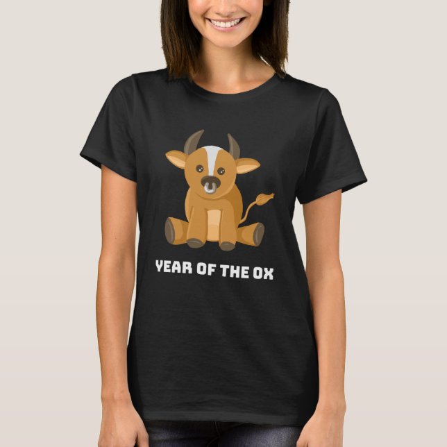 Camiseta Ano Do Ox 2021 Zodiac Chinês (Frente)