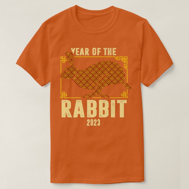 Camiseta Ano Do Prêmio De Ano Novo 2023 Da China De Coelho (Frente do Design)