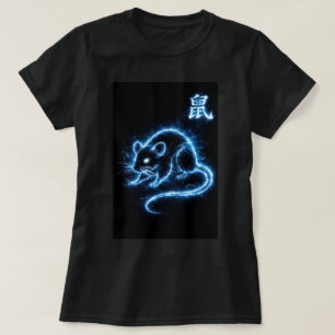 Camiseta Ano do Rato do Zodíaco Chinês Fu 0046441